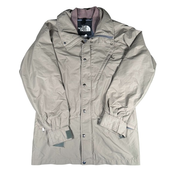 Vintage The North Face Gore-Tex Jacket Coat Made in USA Size Small Khaki Tan - Picture 1 of 7